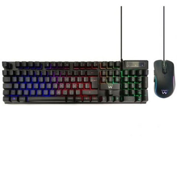 clavier et souris Ewent PL3201 Noir
