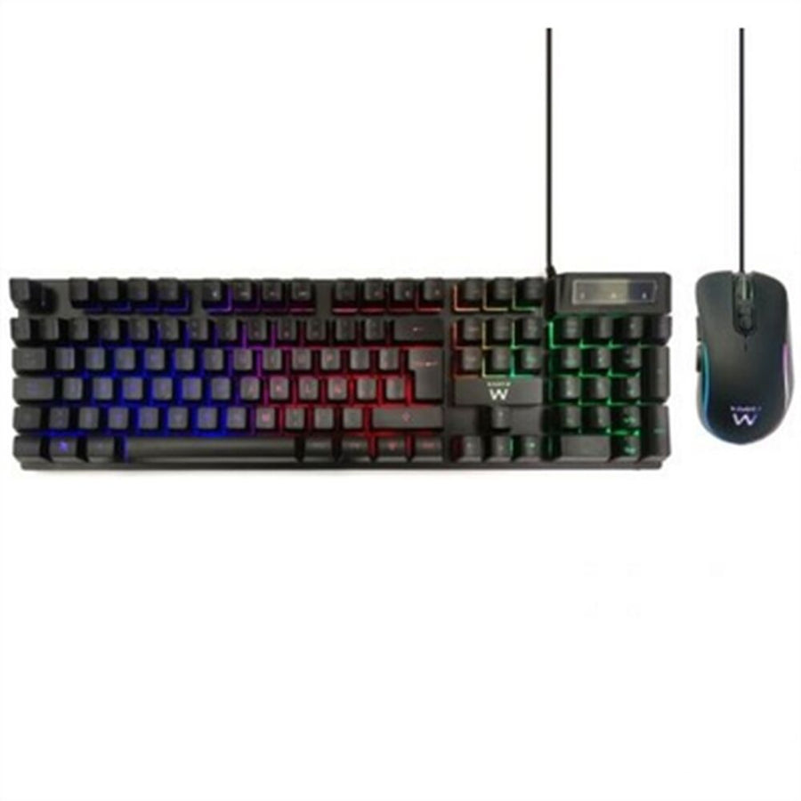 clavier et souris Ewent PL3201 Noir