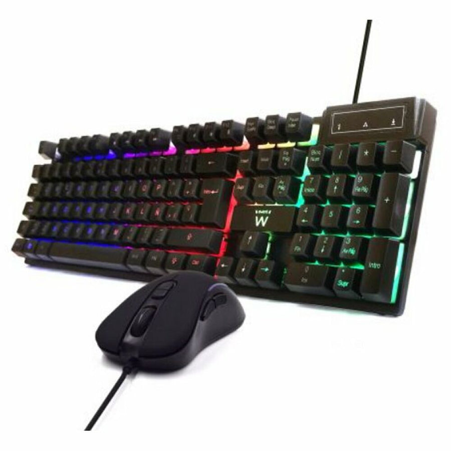 clavier et souris Ewent PL3201 Noir