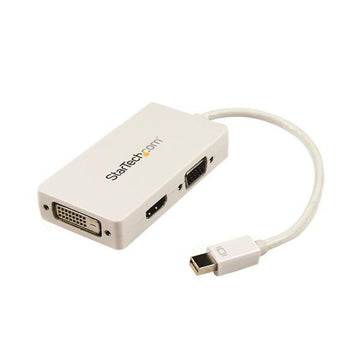 Adaptateur Mini DisplayPort vers VGA/DVI/HDMI Startech MDP2VGDVHDW Blanc