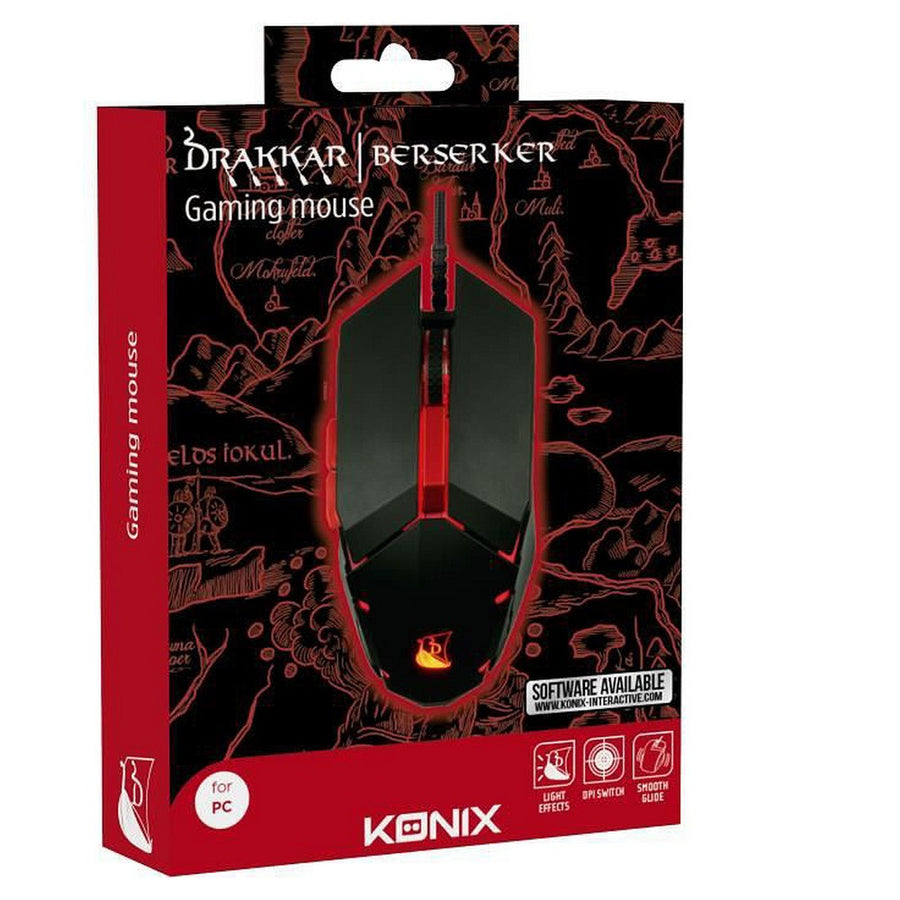 Souris sans-fil KONIX M-35 Noir 4000 dpi