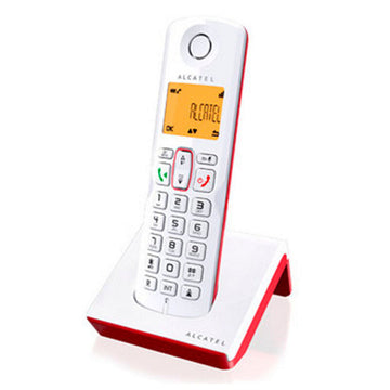 Téléphone Sans Fil Alcatel S-250 DECT SMS LED Blanc Rouge
