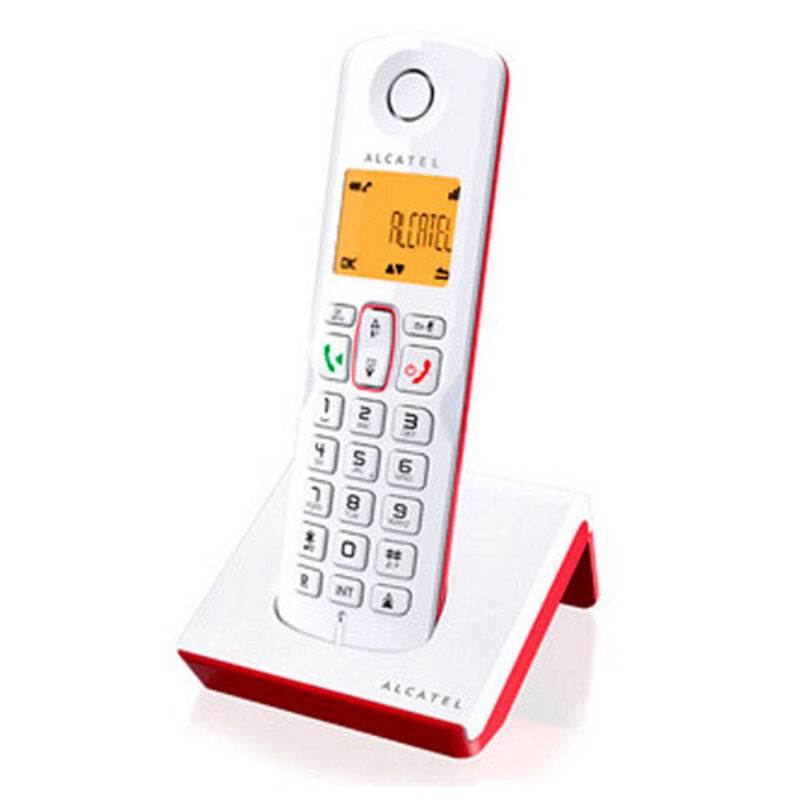 Téléphone Sans Fil Alcatel S-250 DECT SMS LED Blanc Rouge