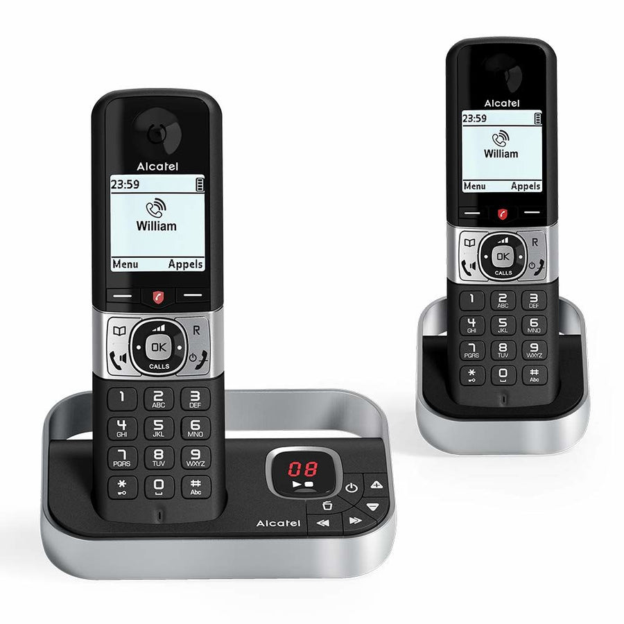 Téléphone Sans Fil Alcatel Noir/Argenté DECT