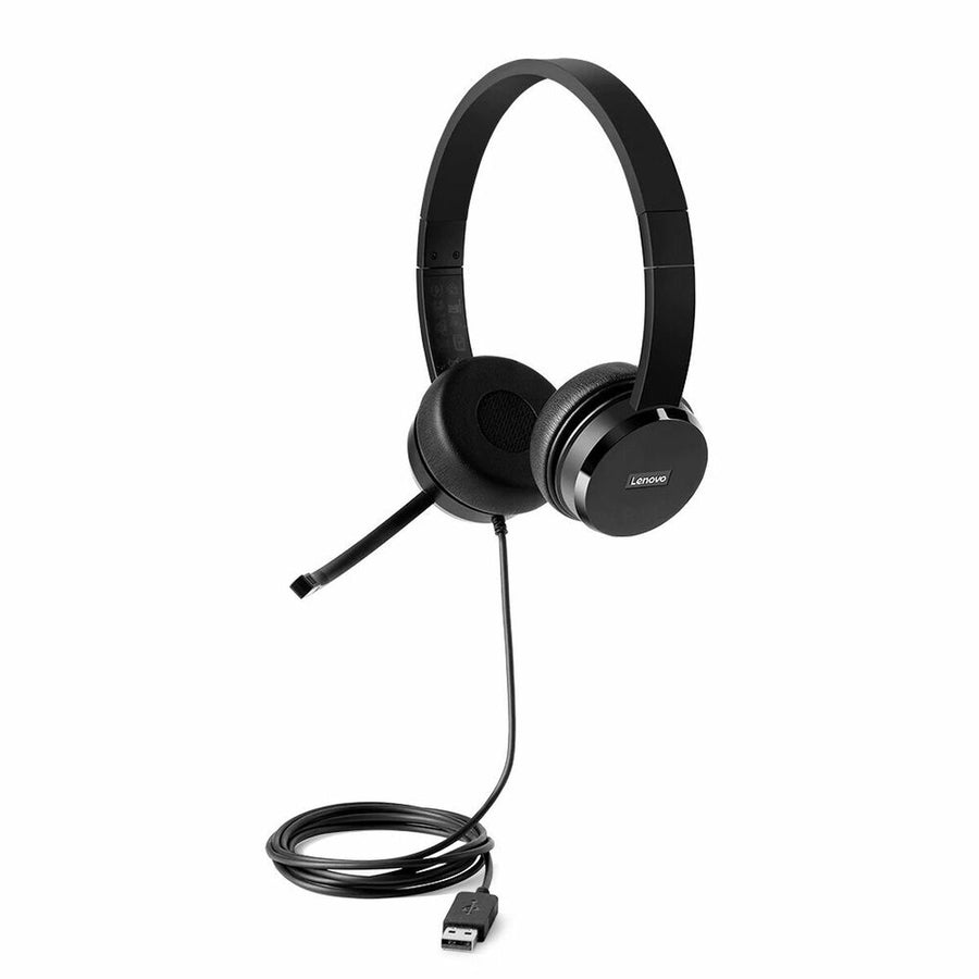 Casques avec Microphone Lenovo 4XD0X88524           Noir