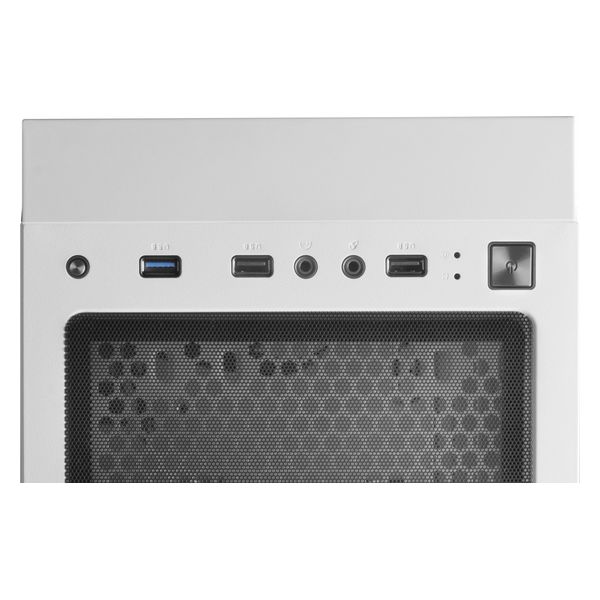 Boîtier ATX semi-tour Mars Gaming MC9W LED RGB Blanc