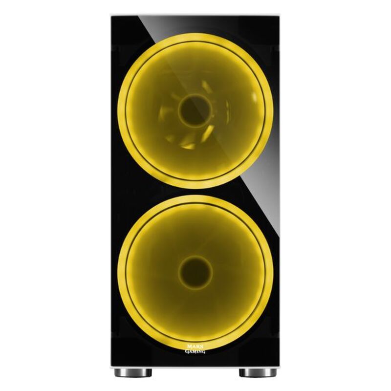 Boîtier ATX semi-tour Mars Gaming MC9W LED RGB Blanc