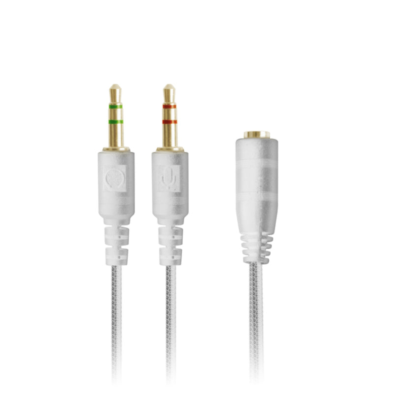 Casque avec Microphone Gaming Mars Gaming MIHXW Estereo Ps4 PS5 Xbox Blanc