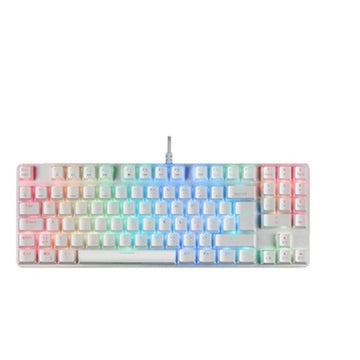Clavier Mars Gaming MKREVOPROWRPT Blanc LED RGB