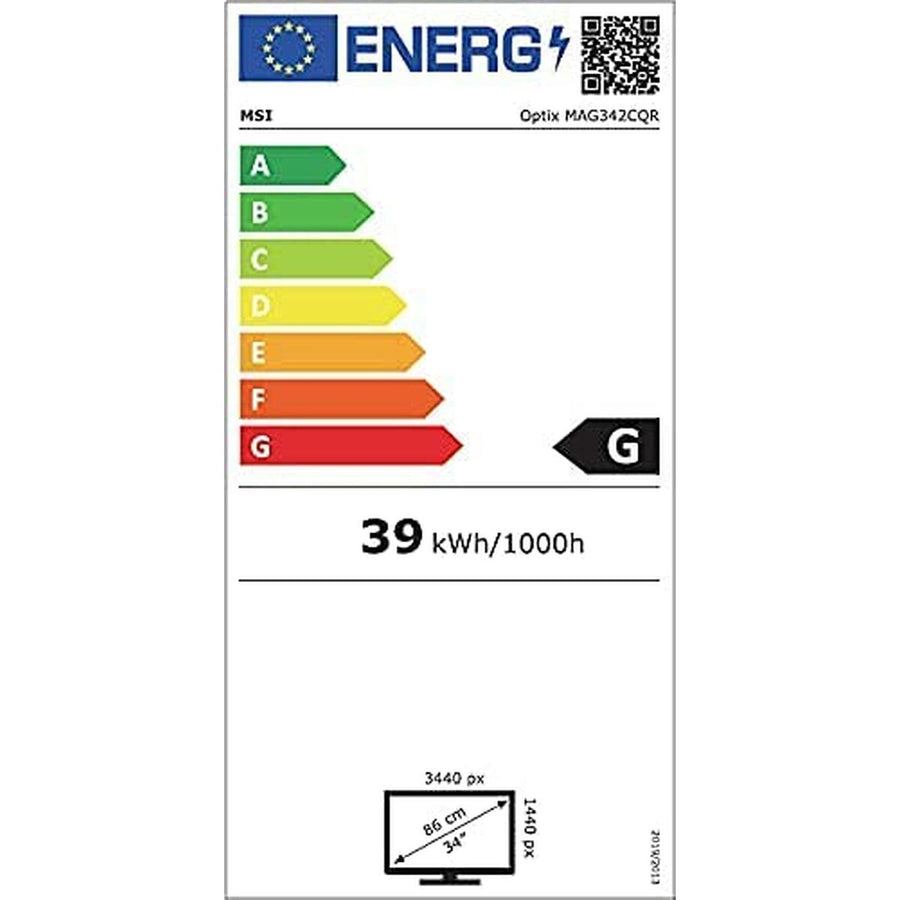 Écran MSI 4719072753283 Courbe 144 Hz 34
