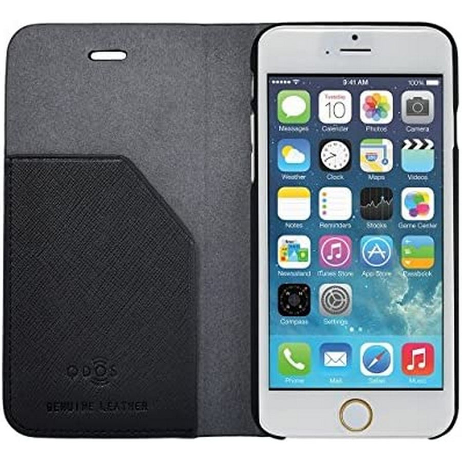 Housse pour Mobile avec coque QDOS EtuiFolio Noir Cuir iPhone 6