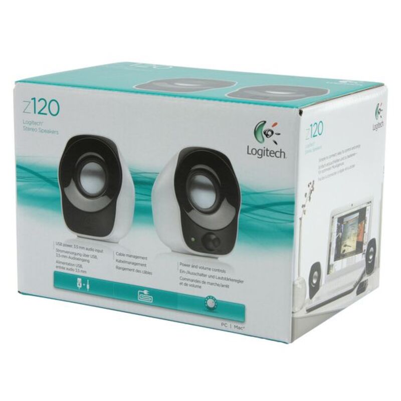 Haut-parleurs multimedia Logitech Z120 2.0 3W Noir