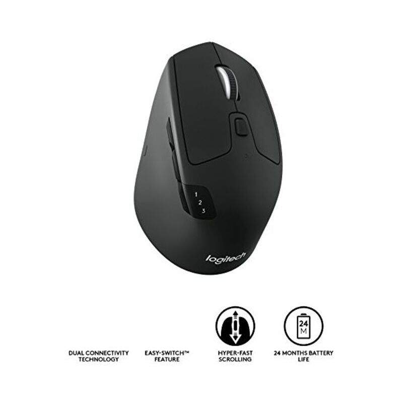 Souris Optique Sans Fil Logitech M720 1000 dpi Noir