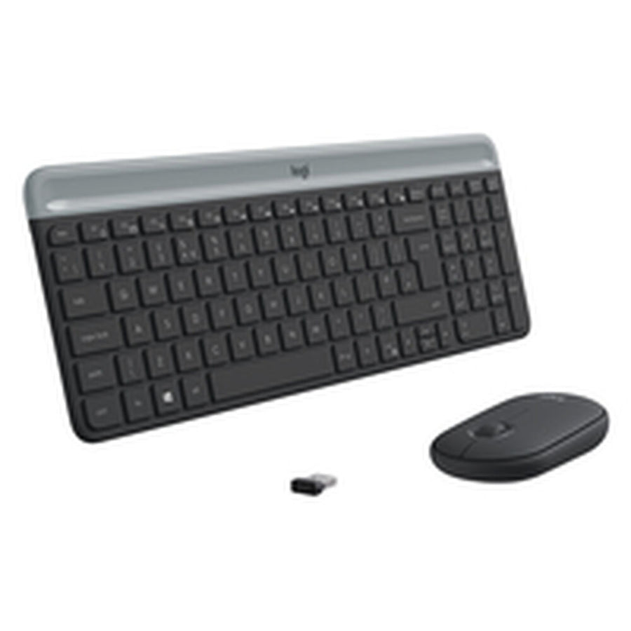 clavier et souris Logitech MK470 Noir Sans fil