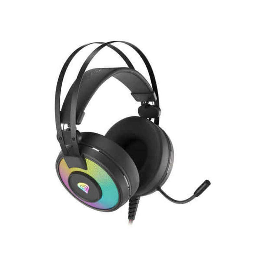 Casques avec Microphone Genesis Neon 600 RGB Noir