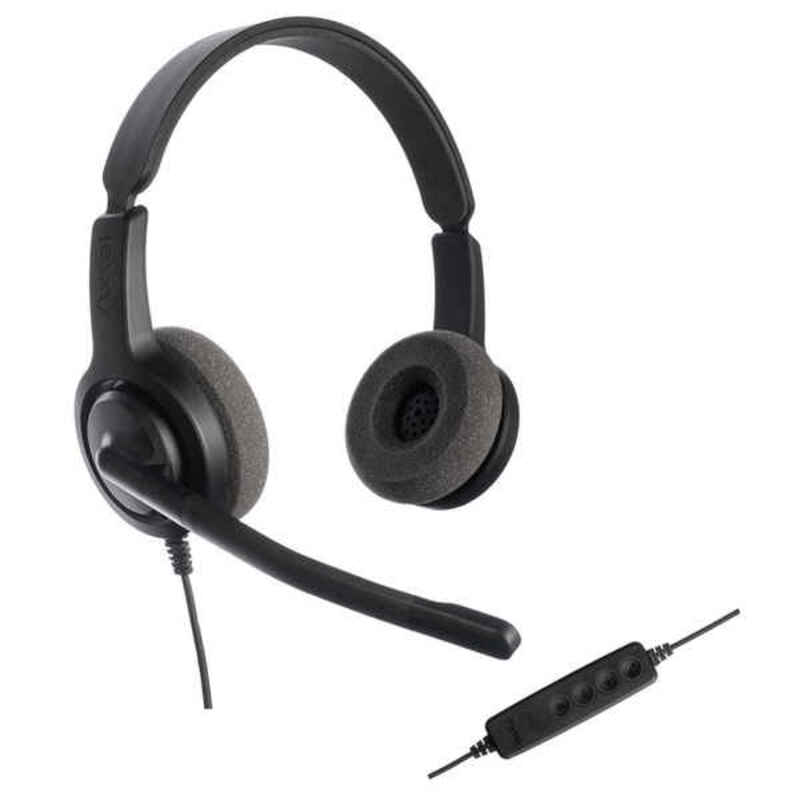 Casques avec Microphone Axtel AXH-V28UCD Noir