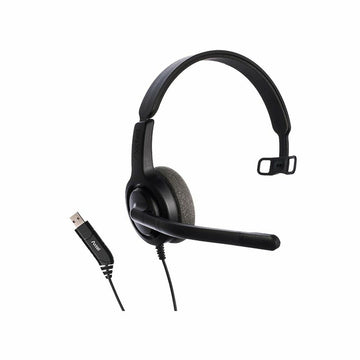 Casques avec Microphone Axtel  AXH-V28USBM Noir