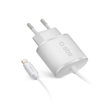 Chargeur mural SBS TETRLHSTD Lightning Blanc