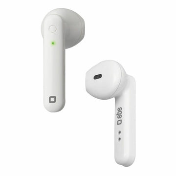 Oreillette Bluetooth SBS ‎TEEARTWSHOPBTW 300 mAh Blanc