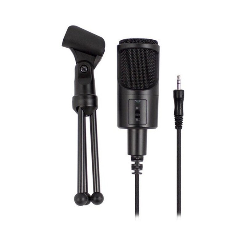 Microphone de Bureau Ewent EW3552 3.5 mm Noir