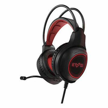 Casques avec Micro Gaming Energy Sistem HESG-2 3.5 mm LED Noir Noir/Rouge