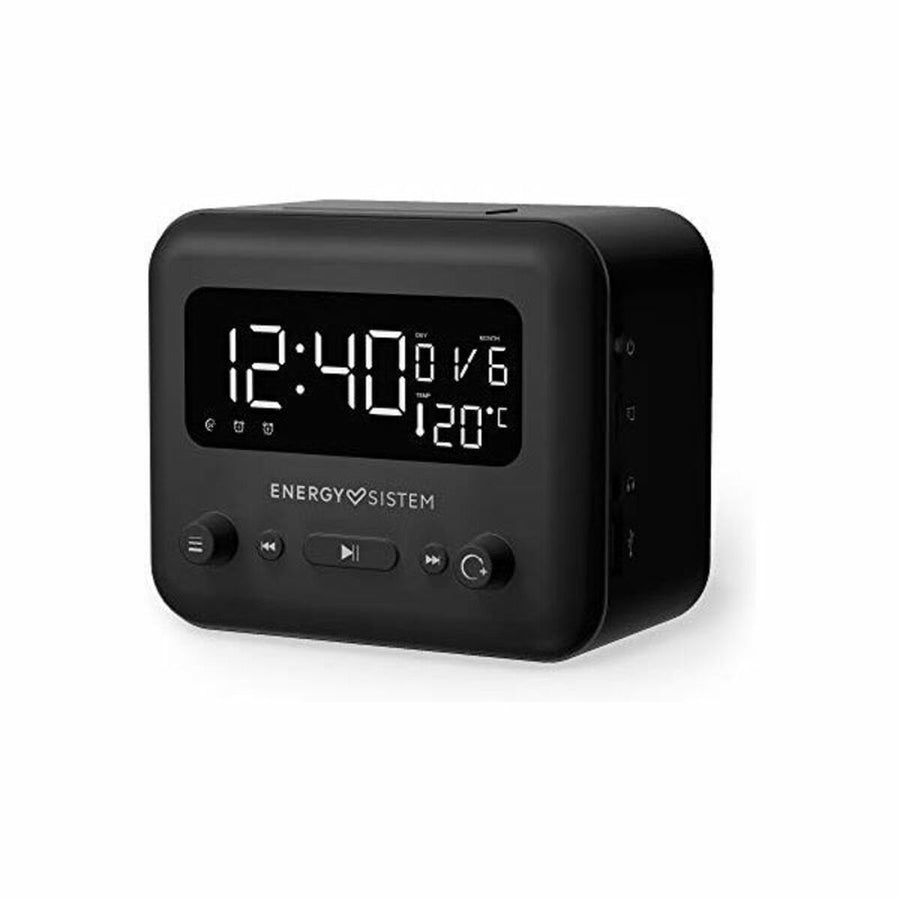 Radio-réveil Energy Sistem Clock Speaker 2 Bluetooth Graphite LED Bluetooth 5W Bluetooth