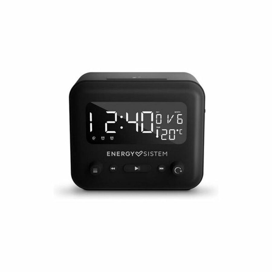 Radio-réveil Energy Sistem Clock Speaker 2 Bluetooth Graphite LED Bluetooth 5W Bluetooth