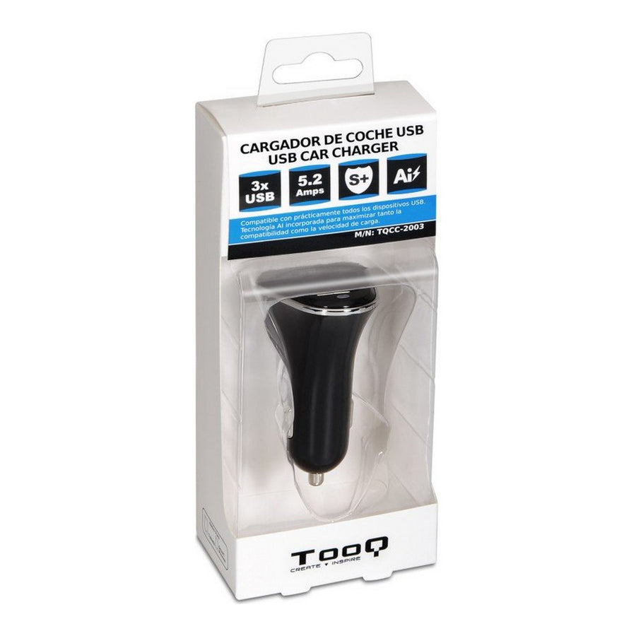 Chargeur de voiture TooQ TQCC-2003 3x USB A AI Technology Noir