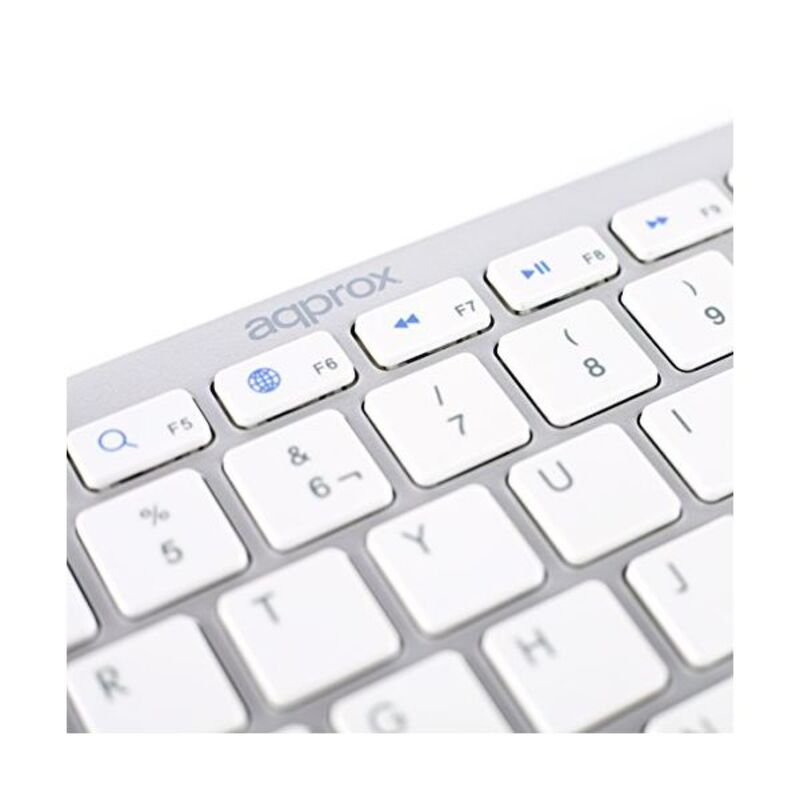 Clavier Bluetooth approx! APPKBBT02S 3.0 Universel Blanc