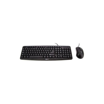 clavier et souris iggual COM-CK-BASIC QWERTY USB Noir