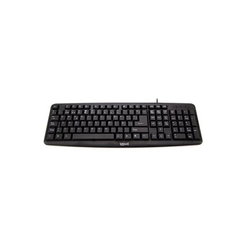 Clavier iggual CK-BASIC-105T QWERTY USB Noir
