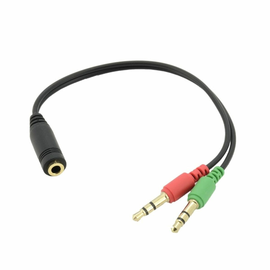 Adaptateur jack femelle ou mâle 3.5mm iggual IGG317198 Noir