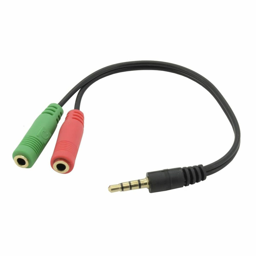 Adaptateur jack femelle ou mâle 3.5mm iggual IGG317280 Noir