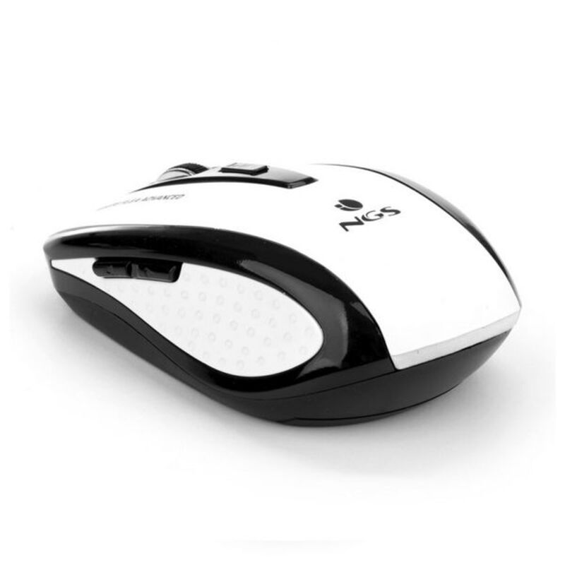 Souris Optique Sans Fil NGS White Flea Advanced 800/1600 dpi Blanc/Noir