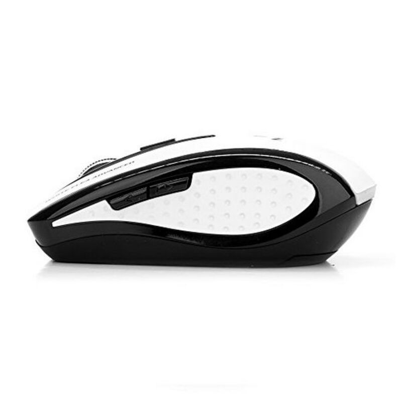 Souris Optique Sans Fil NGS White Flea Advanced 800/1600 dpi Blanc/Noir