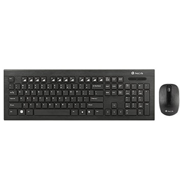 clavier et souris NGS Dragonfly Kit Noir Sans fil