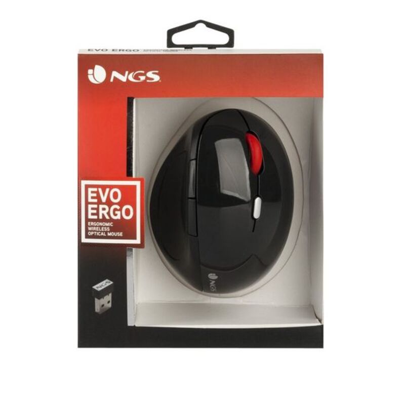 Souris sans-fil NGS EVOERGO Plug and play Noir