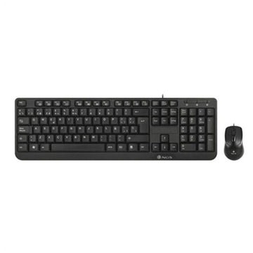 clavier et souris NGS Cocoa Kit (2 pcs) Noir