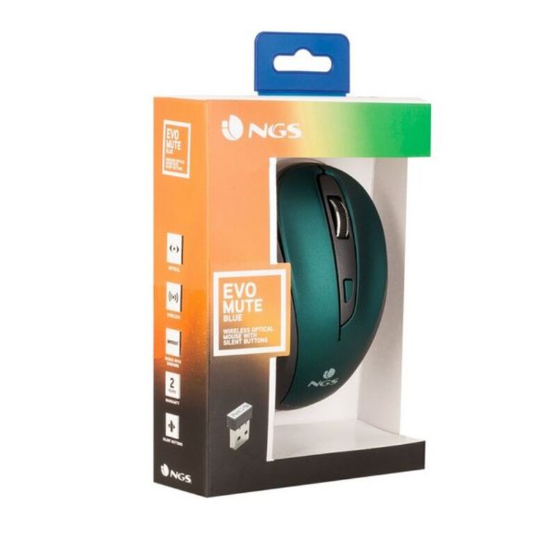 Souris sans-fil NGS EVOMUTEBLUE Plug and play Bleu