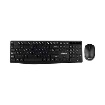 Clavier et souris sans fil NGS Allure 1200 dpi 2.4 GHz Noir