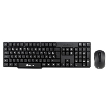clavier et souris NGS EUPHORIAKIT Noir Sans fil