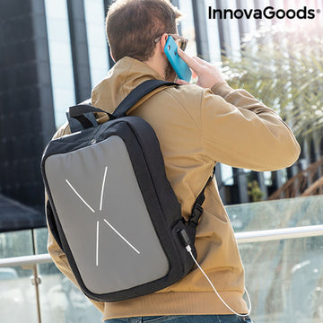 Sac à dos-valise antivol 2 en 1 InnovaGoods Brifty (Reconditionné A)