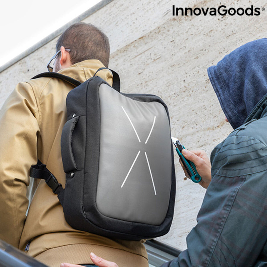 Sac à dos-valise antivol 2 en 1 InnovaGoods Brifty (Reconditionné A)