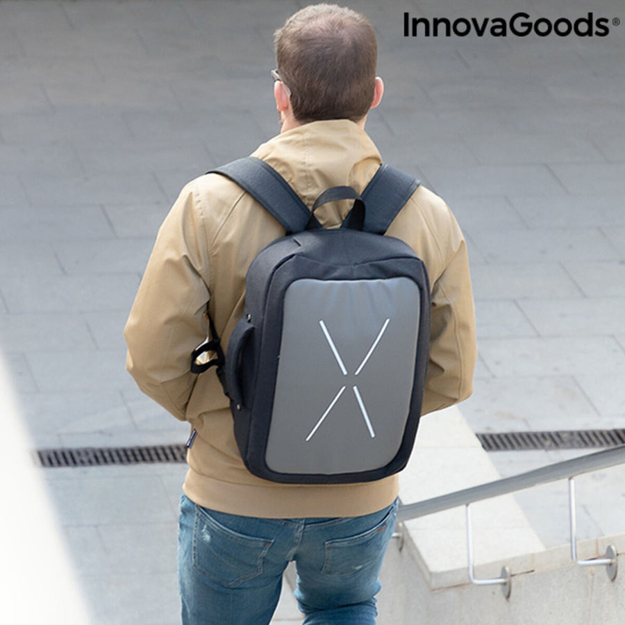 Sac à dos-valise antivol 2 en 1 InnovaGoods Brifty (Reconditionné A)