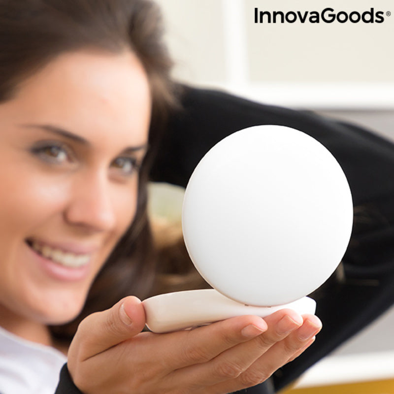 Miroir de Poche avec LED et batterie de secours 3 en 1 Mirbat InnovaGoods 3000 mAh Verre (Reconditionné A+)