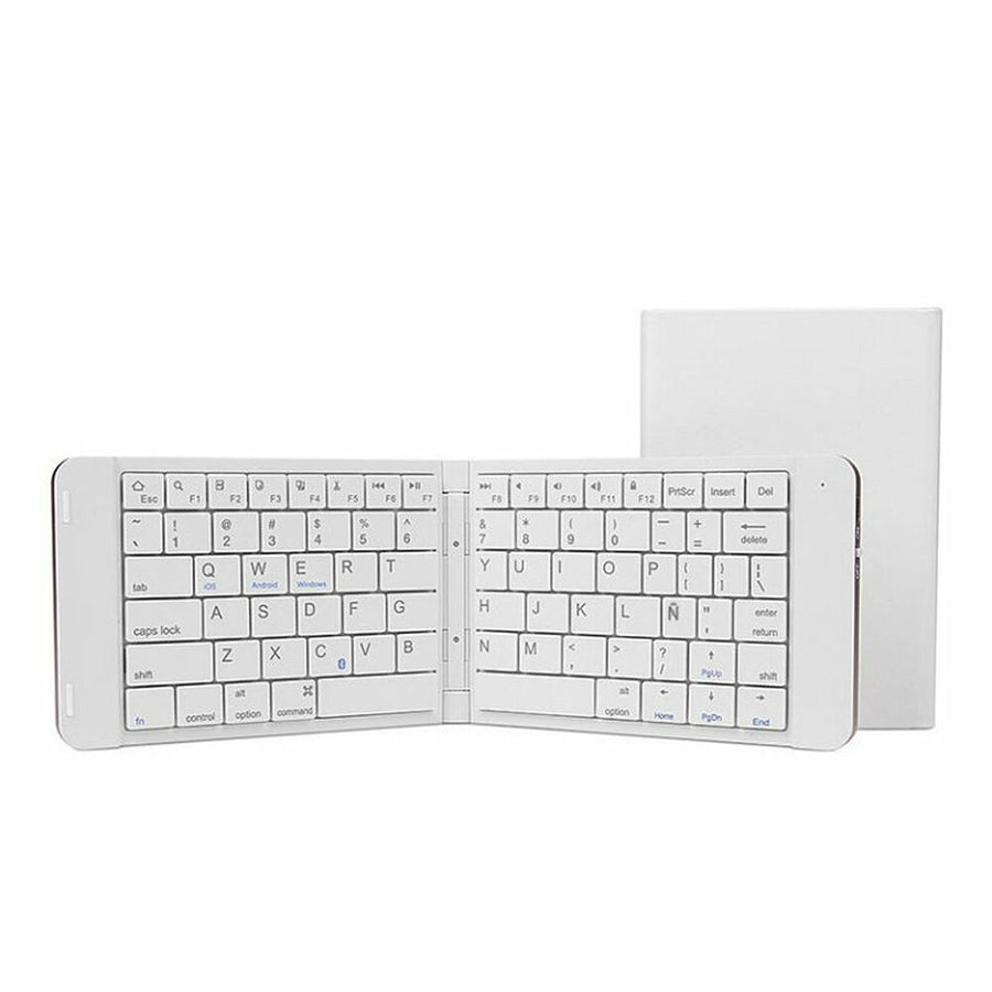 Clavier Bluetooth avec Support pour Tablette LEOTEC Blanc Pliable