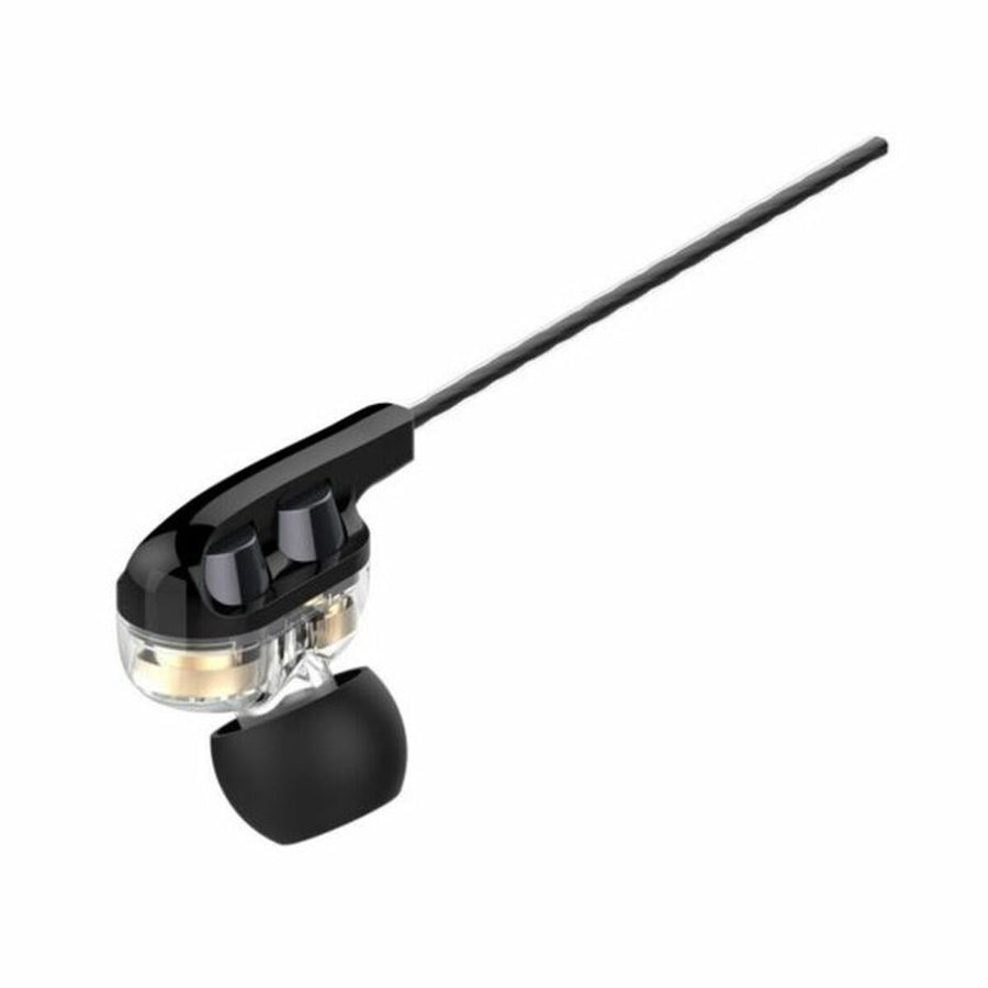 Casques avec Microphone CoolBox COO-AUR-S04DD Noir