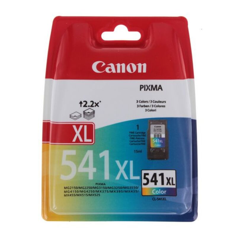 Cartouche d'encre originale Canon CL-541XL MG2250/MX395 Tricolore