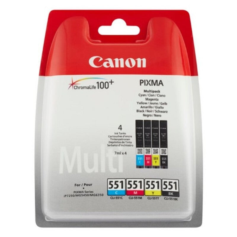 Cartouche d'encre originale Canon CLI-551 MULTIPACK