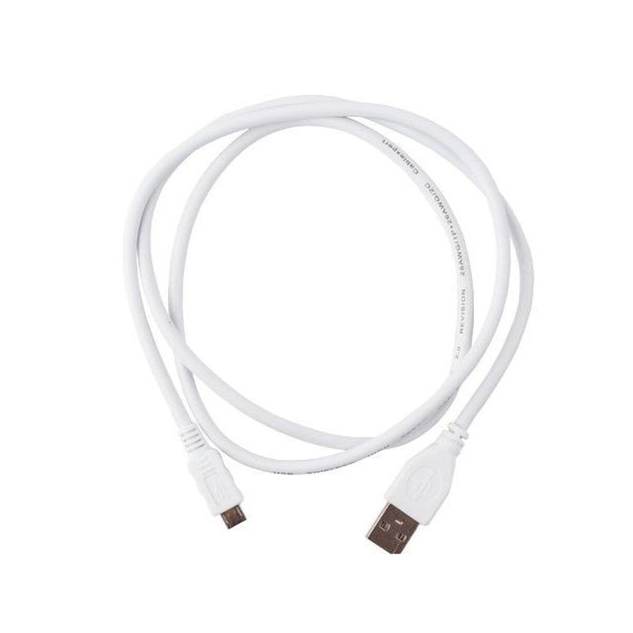 Câble USB 2.0 A vers Micro USB B GEMBIRD CCP-MUSB2-AMBM-W-1 Blanc